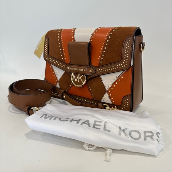Michael Kors Jessie Large Flap Shoulder Crossbody Bag - Picture 4 of 15